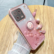 For Xiaomi 13 Gradient Glitter Immortal Flower Ring All-inclusive Phone Case(Pink) - 13 Cases by PMC TechLife | Online Shopping South Africa | PMC TechLife | Buy Now Pay Later Mobicred