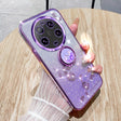 For Xiaomi 13 Ultra Gradient Glitter Immortal Flower Ring All-inclusive Phone Case(Purple) - 13 Ultra Cases by PMC TechLife | Online Shopping South Africa | PMC TechLife | Buy Now Pay Later Mobicred
