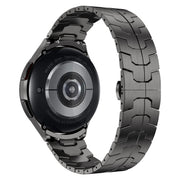 For Samsung Galaxy Watch 5 Pro Lron Man Curved Connection Stainless Steel Watch Band(Gray)