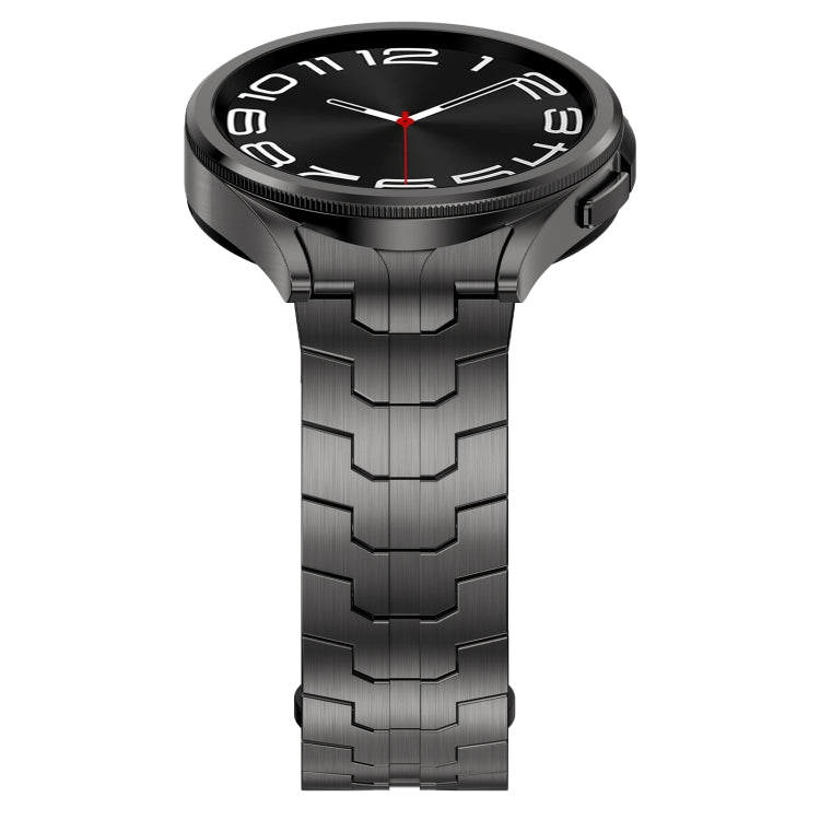 For Samsung Galaxy Watch 5 Pro Lron Man Curved Connection Stainless Steel Watch Band(Gray)