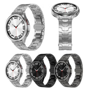 For Samsung Galaxy Watch 5 Pro Lron Man Curved Connection Stainless Steel Watch Band(Gray)