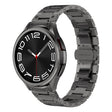 For Samsung Galaxy Watch 6 40 / 44mm Dual Circle Curved Connection Stainless Steel Watch Band(Gray) - Watch Bands by PMC TechLife | Online Shopping South Africa | PMC TechLife