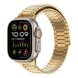For Apple Watch Ultra 2 49mm Bamboo Magnetic Stainless Steel Metal Watch Strap(Gold) - Watch Bands by PMC TechLife | Online Shopping South Africa | PMC TechLife