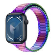For Apple Watch Series 9 45mm Bamboo Magnetic Stainless Steel Metal Watch Strap(Color) - Watch Bands by PMC TechLife | Online Shopping South Africa | PMC TechLife