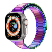 For Apple Watch Ultra 49mm  Bamboo Magnetic Stainless Steel Metal Watch Strap(Color)