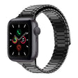 For Apple Watch Series 5 40mm Bamboo Magnetic Stainless Steel Metal Watch Strap(Black) - Watch Bands by PMC TechLife | Online Shopping South Africa | PMC TechLife