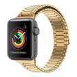 For Apple Watch Series 3 38mm Bamboo Magnetic Stainless Steel Metal Watch Strap(Gold) - Watch Bands by PMC TechLife | Online Shopping South Africa | PMC TechLife
