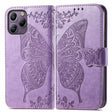 For Blackview A96 Butterfly Love Flower Embossed Leather Phone Case(Light Purple) - More Brand by PMC TechLife | Online Shopping South Africa | PMC TechLife | Buy Now Pay Later Mobicred