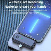 SX31 3 in 1 Collar Clip Wireless Noise Reduction Microphone