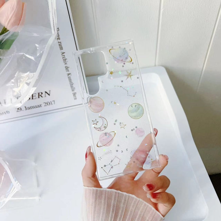 For Samsung Galaxy S25 Ultra 5G Cosmic Star Glitter Epoxy TPU Phone Case(Transparent)