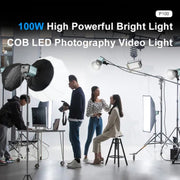 VLOGLITE P100 Professional Photography Video Fill Light 100W High Powerful Bright COB LED Light, Plug:US Plug