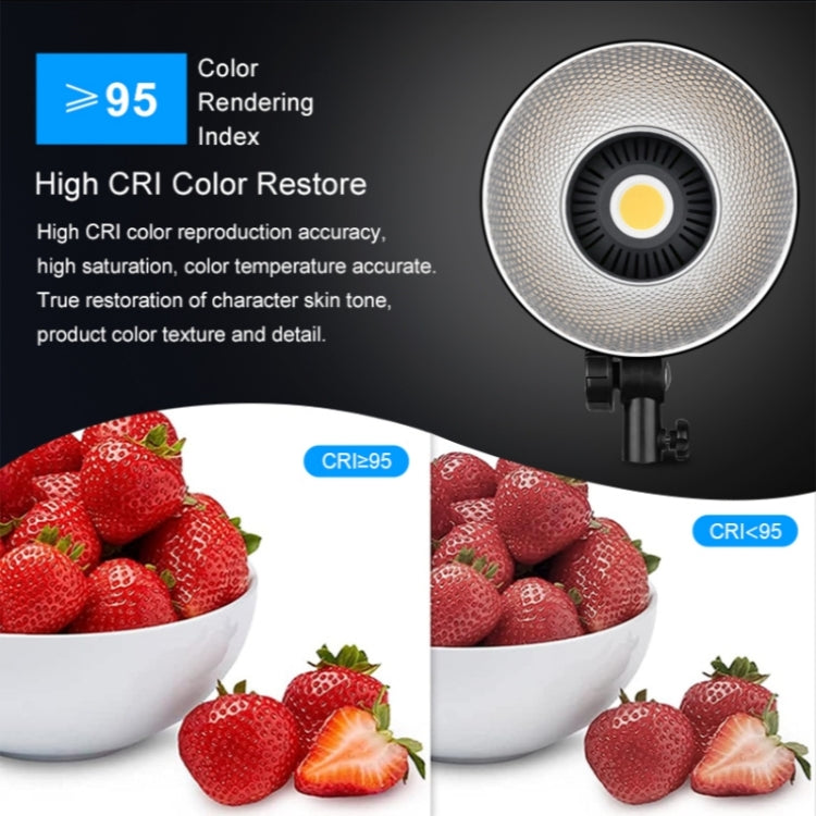 VLOGLITE P100 Professional Photography Video Fill Light 100W High Powerful Bright COB LED Light, Plug:UK Plug