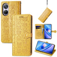 For Blackview A200 Pro Cat and Dog Embossed Leather Phone Case(Yellow) - More Brand by PMC TechLife | Online Shopping South Africa | PMC TechLife