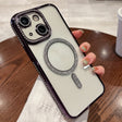 For iPhone 15 Plus Diamond Gradient Plated MagSafe TPU Phone Case(Purple) - iPhone 15 Plus Cases by PMC TechLife | Online Shopping South Africa | PMC TechLife