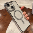 For iPhone 15 Diamond Gradient Plated MagSafe TPU Phone Case(Silver) - iPhone 15 Cases by PMC TechLife | Online Shopping South Africa | PMC TechLife