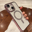For iPhone 14 Plus Diamond Gradient Plated MagSafe TPU Phone Case(Pink) - iPhone 14 Plus Cases by PMC TechLife | Online Shopping South Africa | PMC TechLife