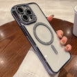 For iPhone  12 Pro Diamond Plated MagSafe TPU Phone Case(Blue) - iPhone 12 / 12 Pro Cases by PMC TechLife | Online Shopping South Africa | PMC TechLife | Buy Now Pay Later Mobicred