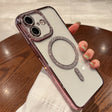 For iPhone 16 Plus Diamond Plated MagSafe TPU Phone Case(Pink) - iPhone 16 Plus Cases by PMC TechLife | Online Shopping South Africa | PMC TechLife | Buy Now Pay Later Mobicred