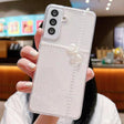 For Samsung Galaxy S25+ 5G Pearl Bow Glitter Epoxy TPU Phone Case(Cross Knots) - Galaxy S25+ 5G Cases by PMC TechLife | Online Shopping South Africa | PMC TechLife | Buy Now Pay Later Mobicred