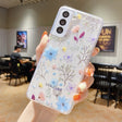 For Samsung Galaxy A55 Fresh Small Floral Epoxy TPU Phone Case(D05 Blue Floral) - Galaxy Phone Cases by PMC TechLife | Online Shopping South Africa | PMC TechLife