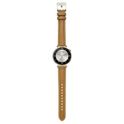 For Huawei Watch GT4 41mm 18mm Thread Pin Buckle Leather Watch Band(Light Brown)