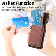 For Samsung Galaxy S25 5G Denim Texture Leather Skin Phone Case with Card Slot(Brown)