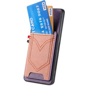 For Samsung Galaxy S25+ 5G Denim Texture Leather Skin Phone Case with Card Slot(Purple)