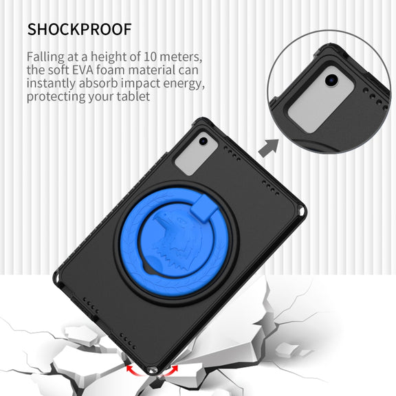 For Lenovo M10 Plus Gen3 TB-125F 10.6 EVA Hybrid PC Shockproof Tablet Case(Black)