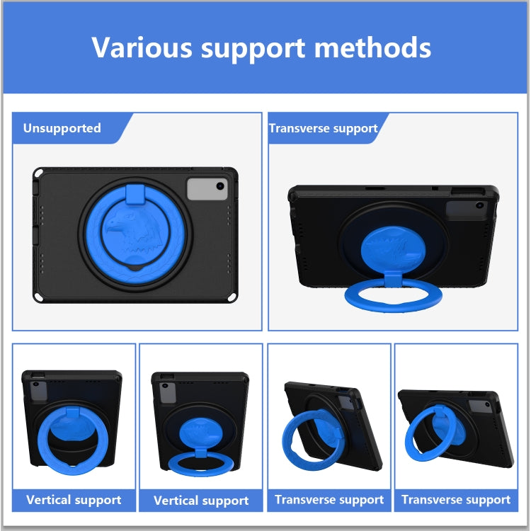 For Lenovo M10 Plus Gen3 TB-125F 10.6 EVA Hybrid PC Shockproof Tablet Case(Black)