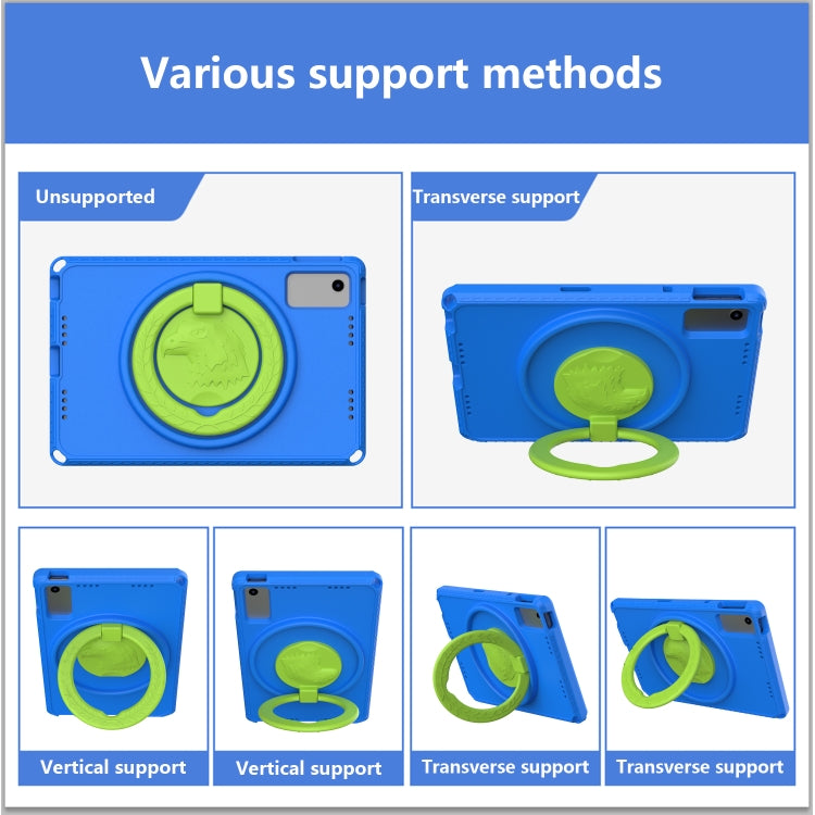 For Lenovo M10 Plus Gen3 TB-125F 10.6 EVA Hybrid PC Shockproof Tablet Case(Blue)