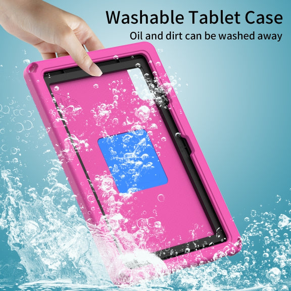 For Lenovo M10 Plus Gen3 TB-125F 10.6 EVA Hybrid PC Shockproof Tablet Case(Rose Red)