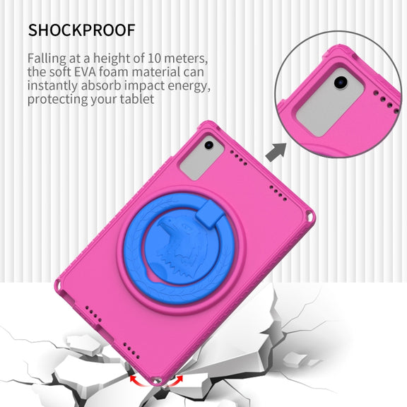 For Lenovo M10 Plus Gen3 TB-125F 10.6 EVA Hybrid PC Shockproof Tablet Case(Rose Red)