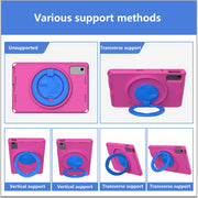 For Lenovo M10 Plus Gen3 TB-125F 10.6 EVA Hybrid PC Shockproof Tablet Case(Rose Red)