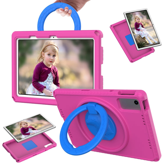 For Lenovo M10 Plus Gen3 TB-125F 10.6 EVA Hybrid PC Shockproof Tablet Case(Rose Red)