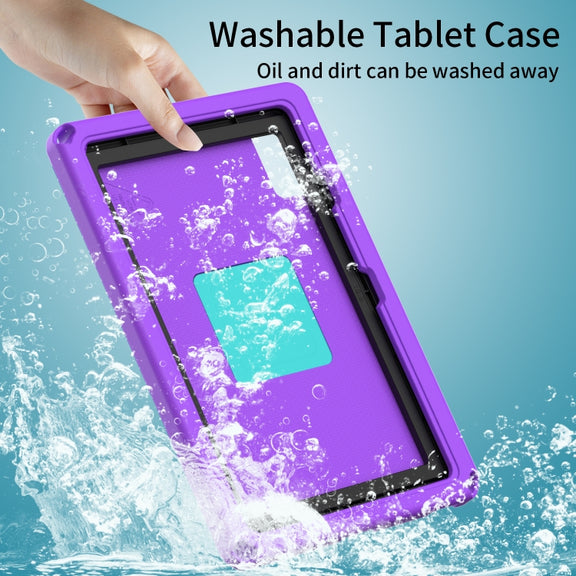For Lenovo M10 Plus Gen3 TB-125F 10.6 EVA Hybrid PC Shockproof Tablet Case(Purple)