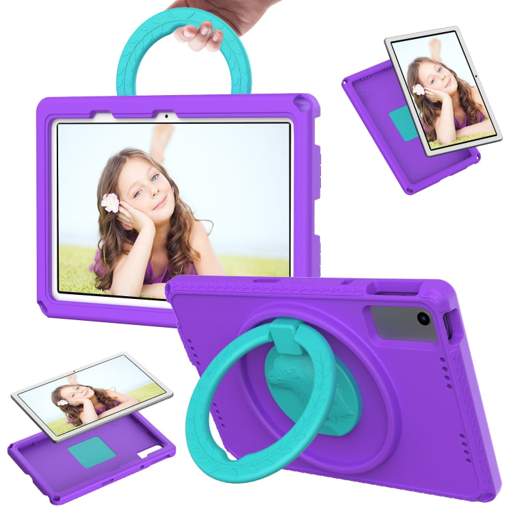 For Lenovo M10 Plus Gen3 TB-125F 10.6 EVA Hybrid PC Shockproof Tablet Case(Purple)