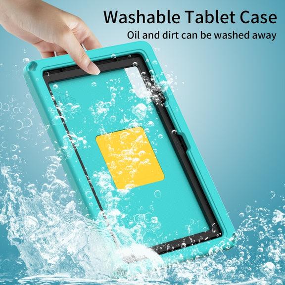 For Lenovo M10 Plus Gen3 TB-125F 10.6 EVA Hybrid PC Shockproof Tablet Case(Glacial Green)