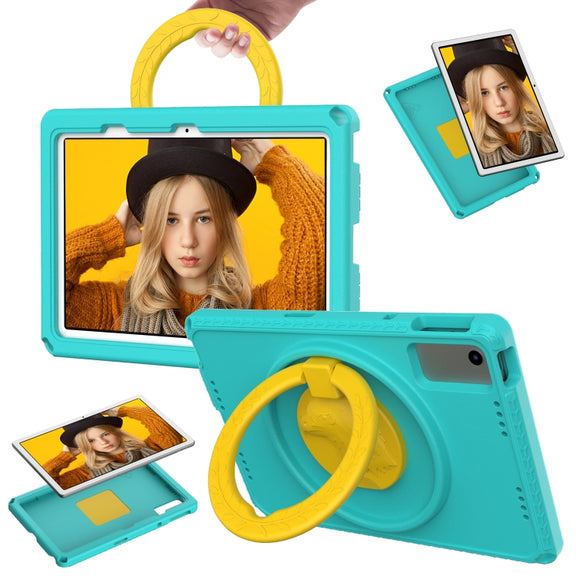 For Lenovo M10 Plus Gen3 TB-125F 10.6 EVA Hybrid PC Shockproof Tablet Case(Glacial Green)