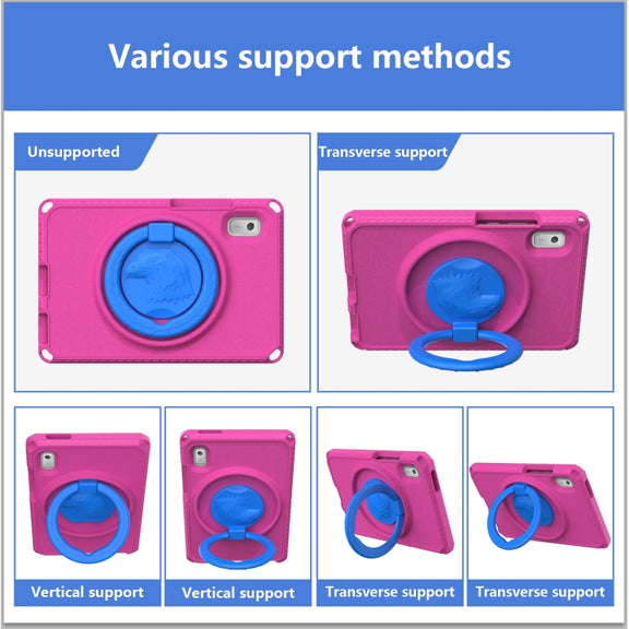 For Lenovo Tab M9 2023 EVA Hybrid PC Shockproof Tablet Case(Rose Red)