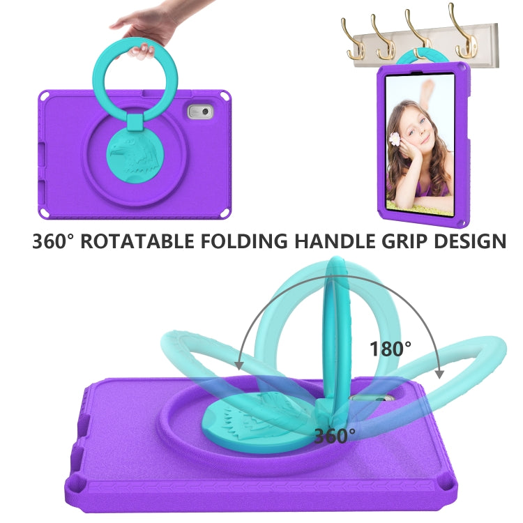 For Lenovo Tab M9 2023 EVA Hybrid PC Shockproof Tablet Case(Purple)