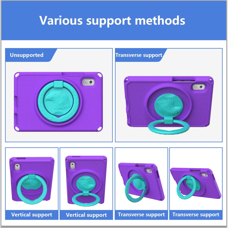 For Lenovo Tab M9 2023 EVA Hybrid PC Shockproof Tablet Case(Purple)