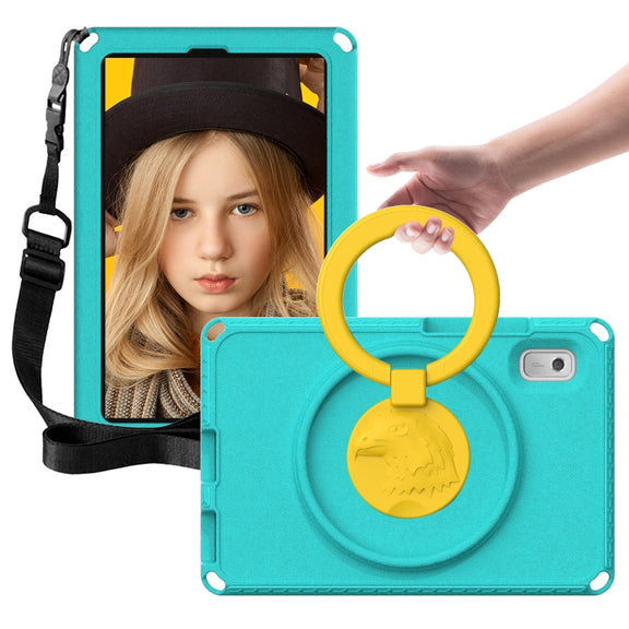 For Lenovo Tab M9 2023 EVA Hybrid PC Shockproof Tablet Case(Glacial Green)