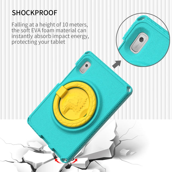 For Lenovo Tab M9 2023 EVA Hybrid PC Shockproof Tablet Case(Glacial Green)