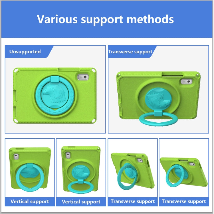 For Lenovo Tab M9 2023 EVA Hybrid PC Shockproof Tablet Case(Grass Green)