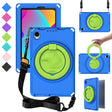 For TCL Tab 8 LE / WiFi 2023 EVA Hybrid PC Shockproof Tablet Case with Frame(Blue) - Others by PMC TechLife | Online Shopping South Africa | PMC TechLife | Buy Now Pay Later Mobicred