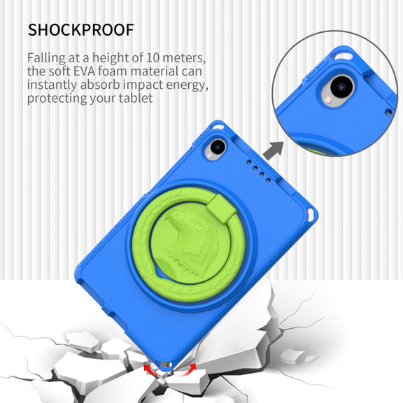 For TCL Tab 8 LE / WiFi 2023 EVA Hybrid PC Shockproof Tablet Case with Frame(Blue)