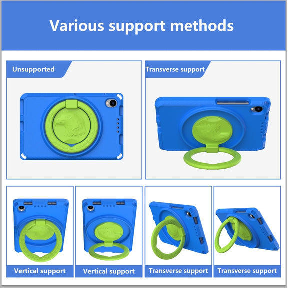 For TCL Tab 8 LE / WiFi 2023 EVA Hybrid PC Shockproof Tablet Case with Frame(Blue)