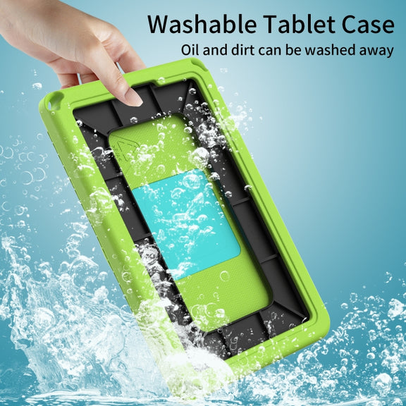 For TCL Tab 8 LE / WiFi 2023 EVA Hybrid PC Shockproof Tablet Case with Frame(Grass Green)
