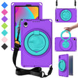 For TCL Tab 8 LE / WiFi 2023 EVA Hybrid PC Shockproof Tablet Case with Frame(Purple) - Others by PMC TechLife | Online Shopping South Africa | PMC TechLife | Buy Now Pay Later Mobicred