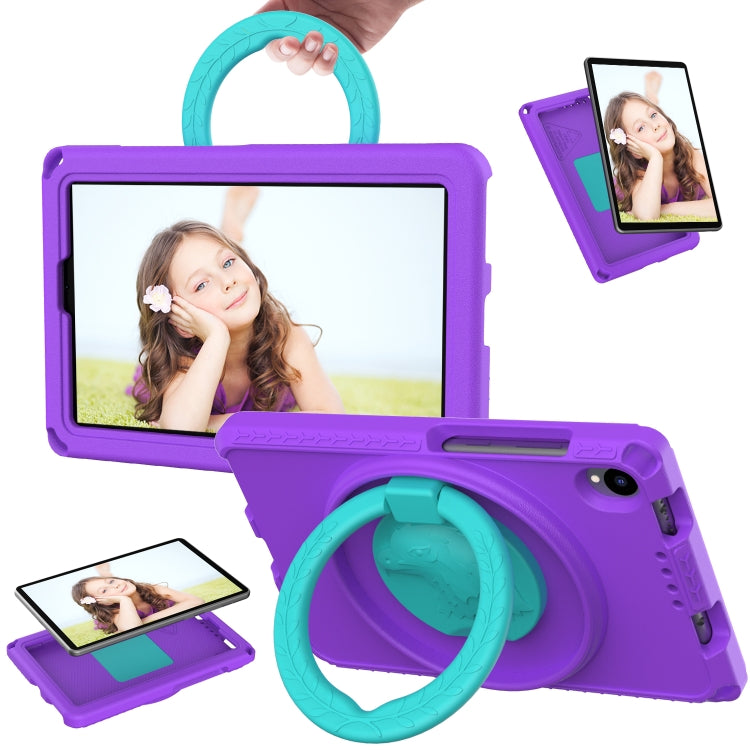 For TCL Tab 8 LE / WiFi 2023 EVA Hybrid PC Shockproof Tablet Case with Frame(Purple)